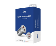 3MK samochodowa 1xUSB-C 1xUSB 30W srebrna - 1050533 - zdjęcie 2